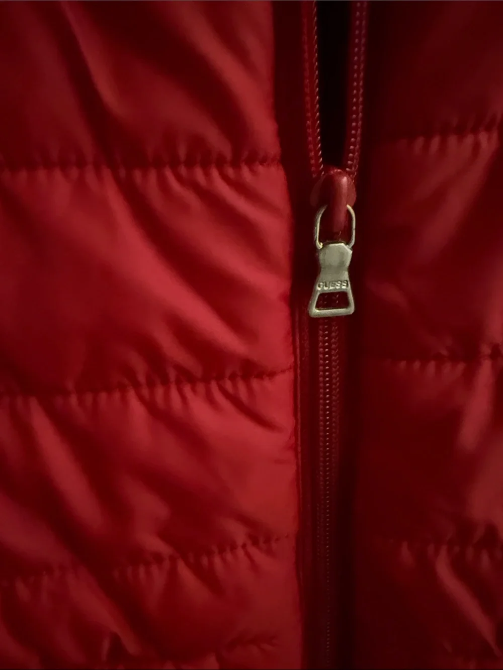 Red Quilted Puffer Jacket